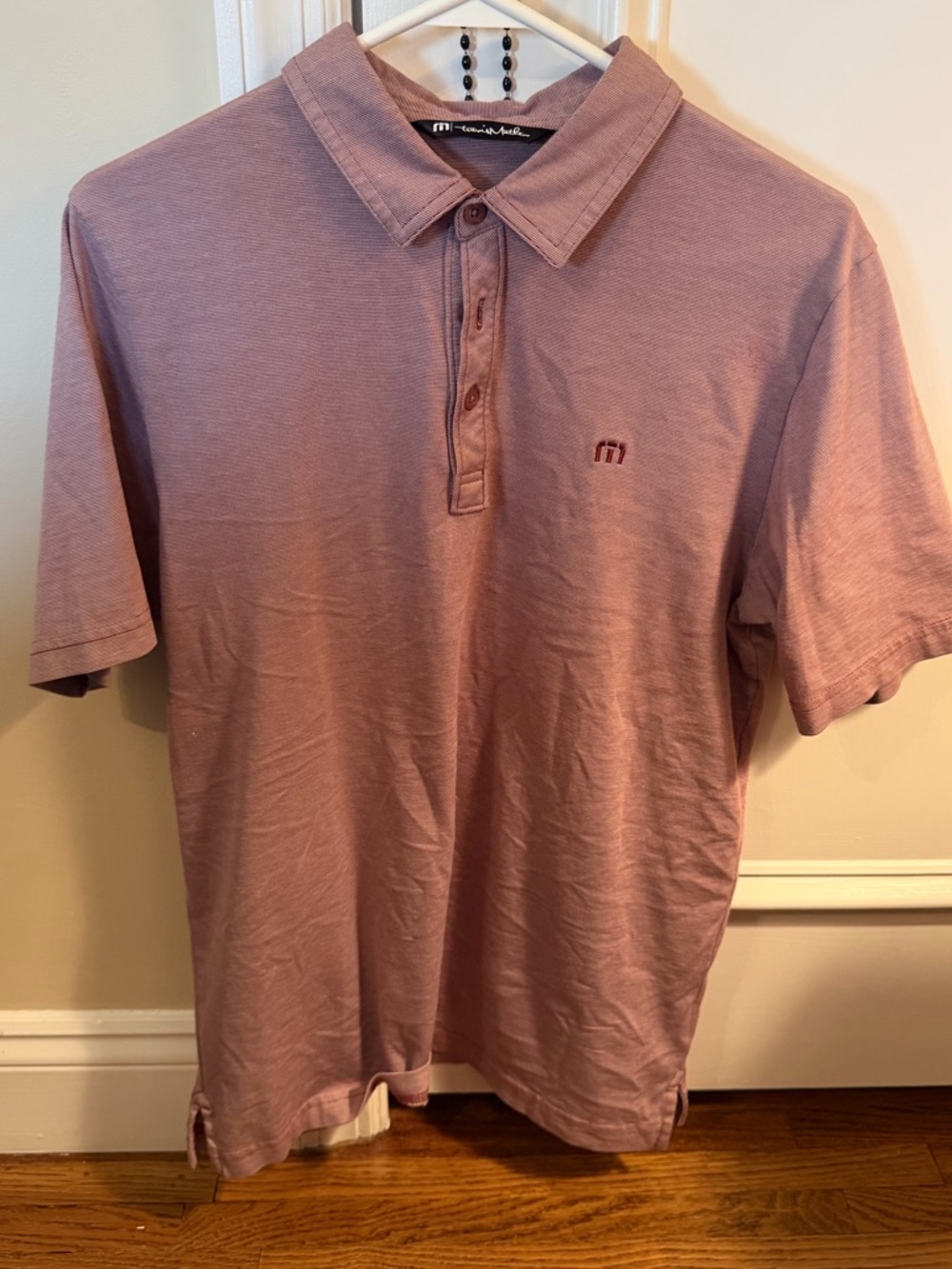 Travis Mathew Mauve Short-Sleeve Polo